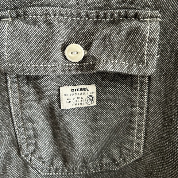 DIESEL Grey Denim Shirt - Picture 2 of 5